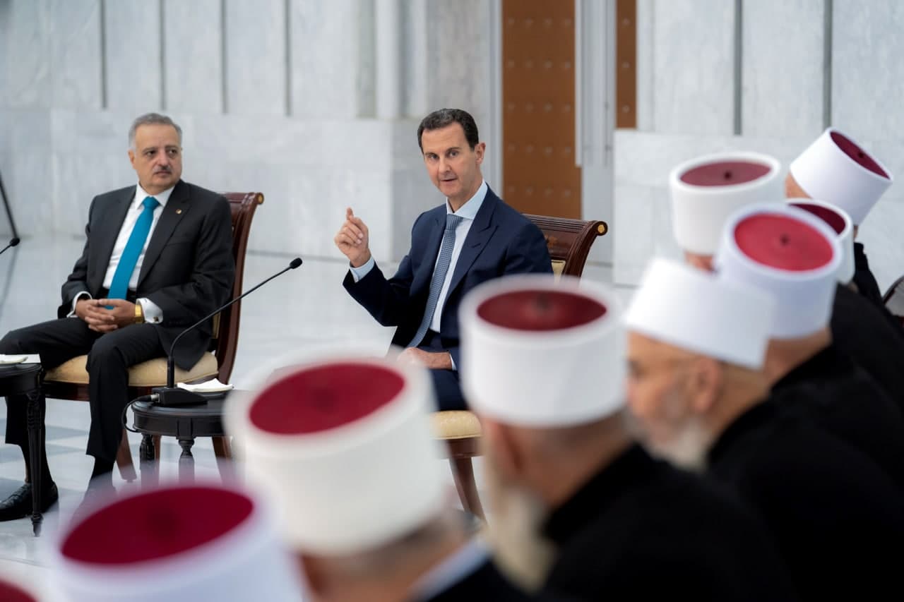 الأسد لوفد لبناني برئاسة أرسلان: العلاقات بين البلدين ينبغي ألا تتأثر بالمتغيرات والظروف
