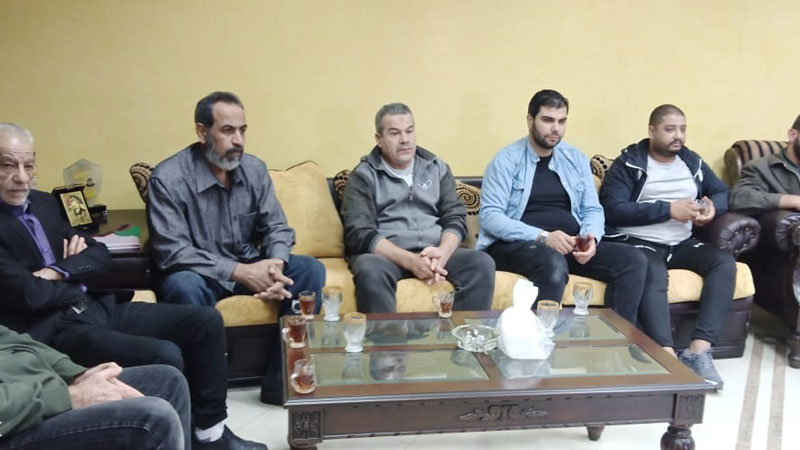 حزب الله عرض الأوضاع الاجتماعية مع لجان أحياء مخيم عين الحلوة
