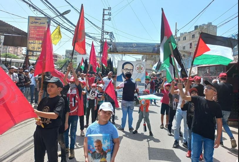 مخيمات الشمال أحيت يوم القدس العالمي بمسيرة جماهيرية حاشدة في البداوي