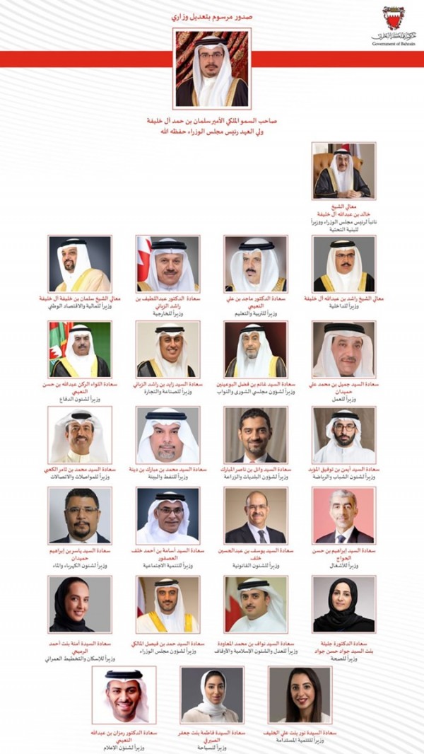 تعديل وزاري في البحرين: استحداث 4 حقائب جديدة