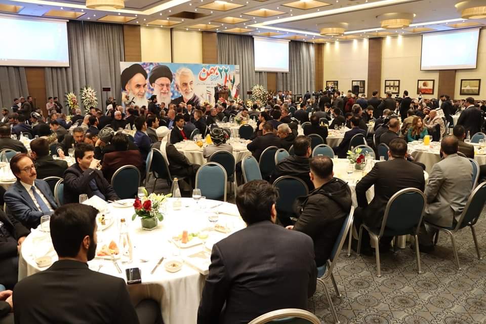 بالصور: القنصلية الإيرانية في أربيل تحيي ذكرى انتصار الثورة الإسلامية
