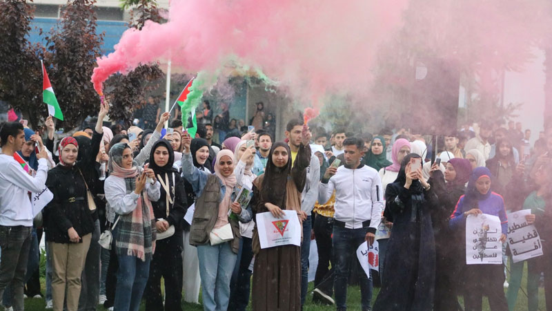 نُصرة لغزة وفلسطين.. حراك طالبي في جامعات لبنان